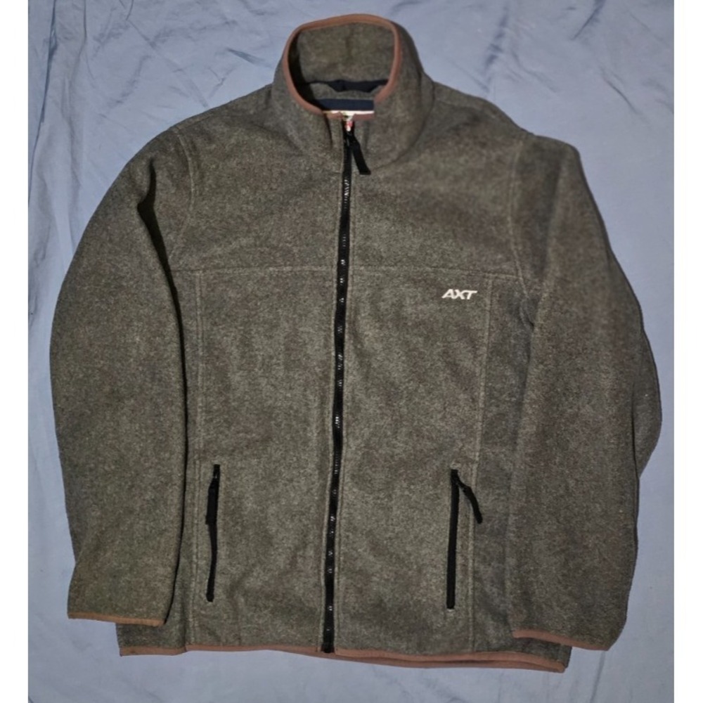 Aeropostale AXT Fleece‎ Jacket Mens Large Long Sleeve Full Zip Pockets Cowl Neck